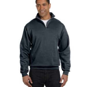 Jerzees Men's Quarter-Zip Cadet Collar Sweatshirt